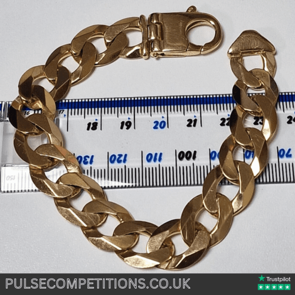 Mens/Ladies Curb Bracelet 9ct + Win cash INSTANTLY - Image 2