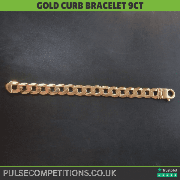 Mens/Ladies Curb Bracelet 9ct + Win cash INSTANTLY - Image 3