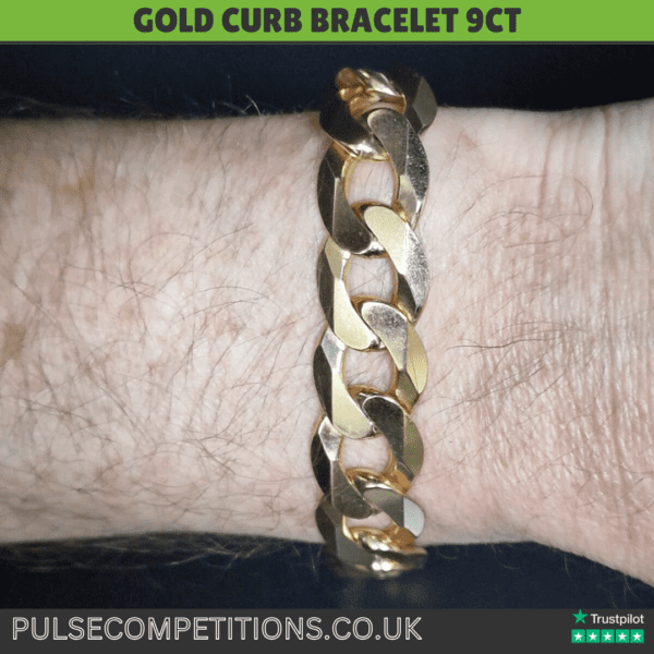 Mens/Ladies Curb Bracelet 9ct + Win cash INSTANTLY - Image 7