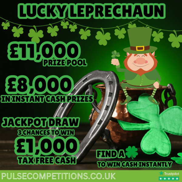Lucky Leprechaun - £11,000 Prize Pool - 80 Chances to win
