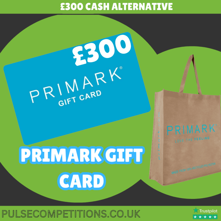 £300 Primark Gift Card Pulse Competitions