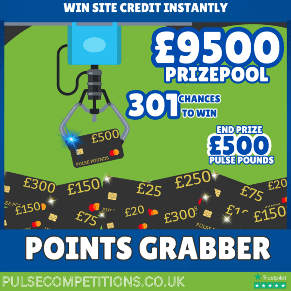 Points Grabber - £9,500 Site Credit PrizePool