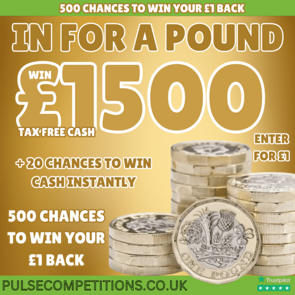 In for a Pound £1 - £1500 Jackpot