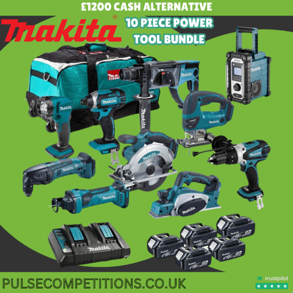Makita 10 Piece Power Tool Bundle