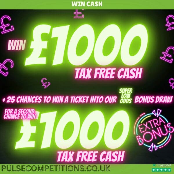 £1000 Tax Free Cash + £1k Bonus Draw