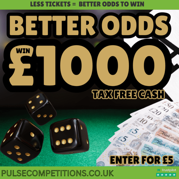 £1000 Cash - Better Odds!