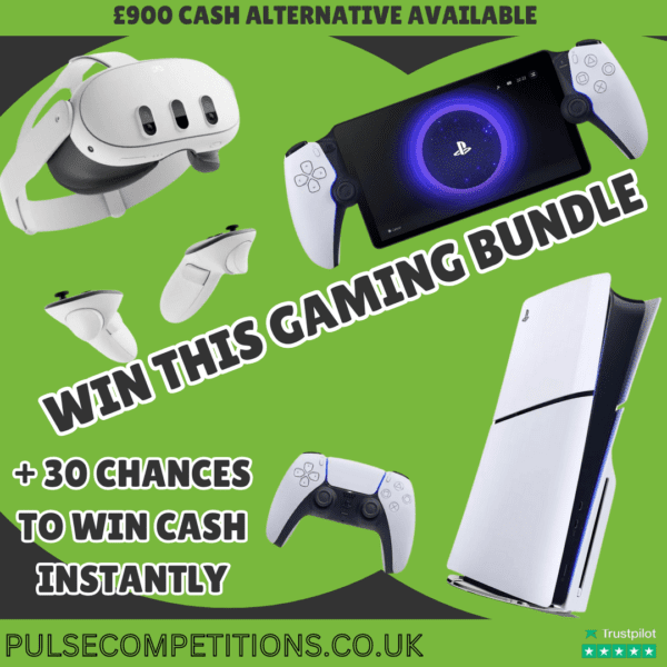 Gaming Bundle + 30 Chances to win cash INSTANTLY