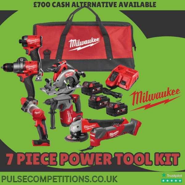 Milwaukee 7 Piece Power Tool Bundle