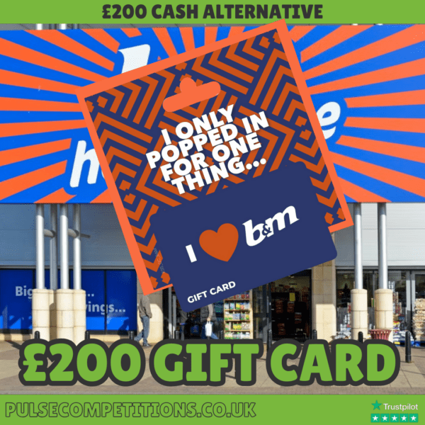 £200 B&M Bargains Gift Card