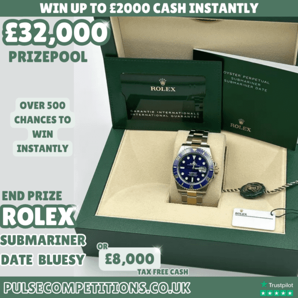 Rolex Submariner Date Bluesy Watch + win INSTANTLY
