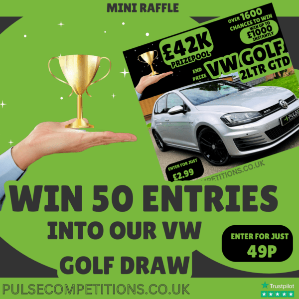 Mini Raffle - Win 50 Tickets into Golf GTD Competitions