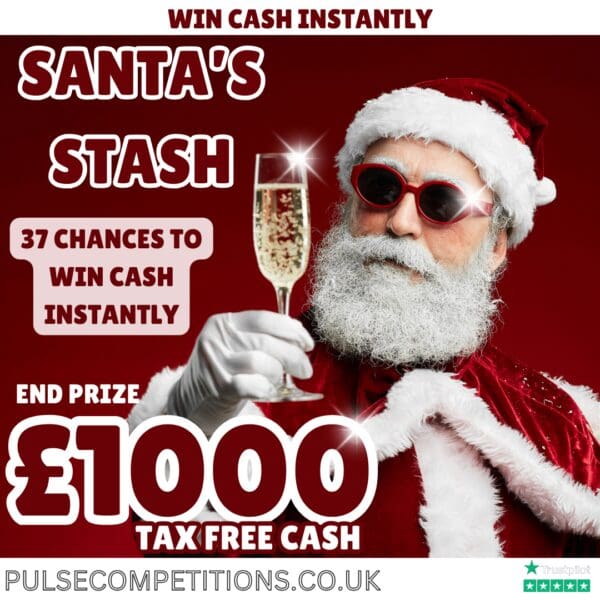 Santa's Stash - £1000 End prize - Win cash instantly