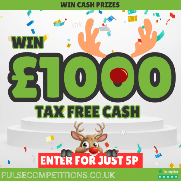 £1000 Tax Free Cash - Enter for 5p