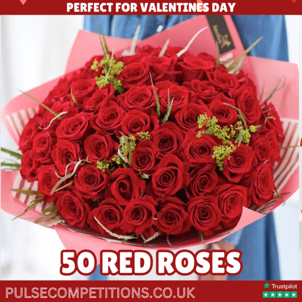 50 Red Roses for your Valentine