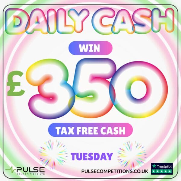 Daily Cash Draw - £350 Cash