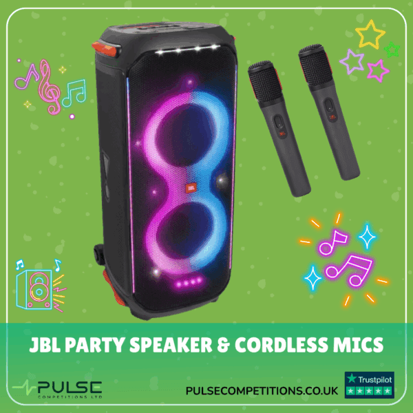 JBL Bluetooth Party Speaker & Cordless Mics