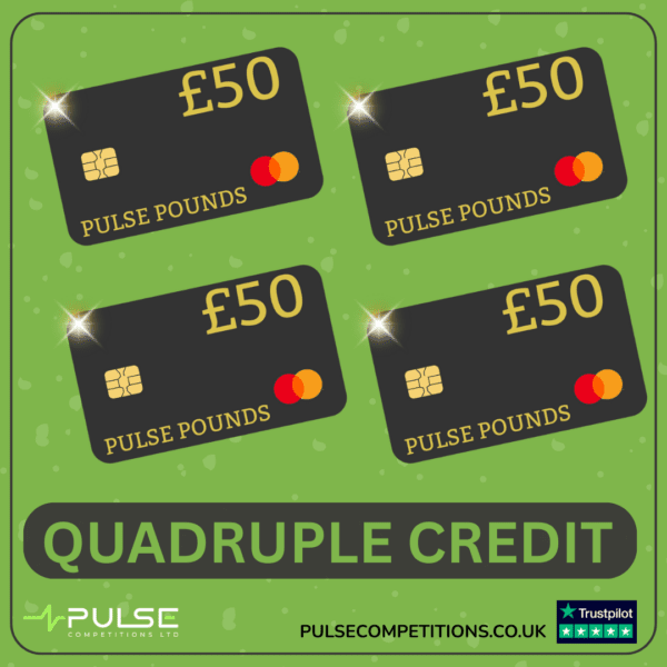 Quadruple Credit 4 x £50 Pulse Pounds (Site Credit)