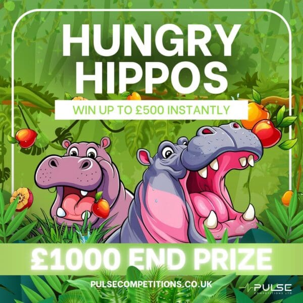 Hungry Hippos - £1k End prize + Win Cash INSTANTLY