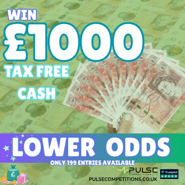 £1000 Tax Free Cash - LOWER ODDS