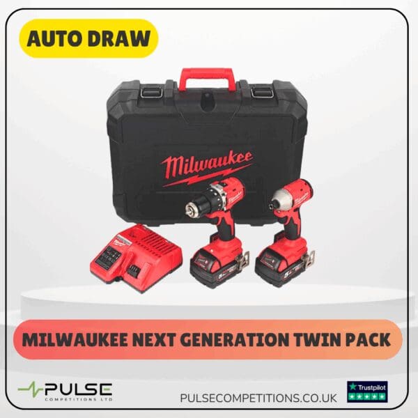 Milwaukee Next Generation Twin Pack (Auto Draw)