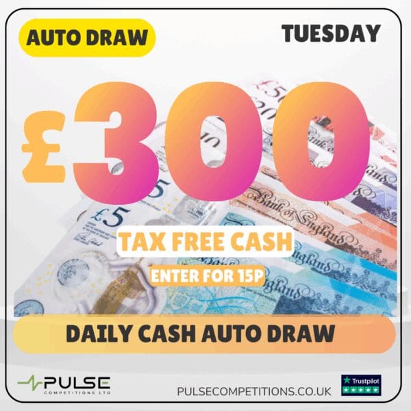 Daily Cash - Win £300 for 15p (Auto Draw)