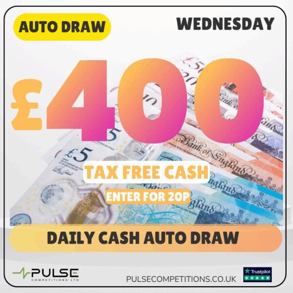 Daily Cash - Win £400 for 20p (Auto Draw)