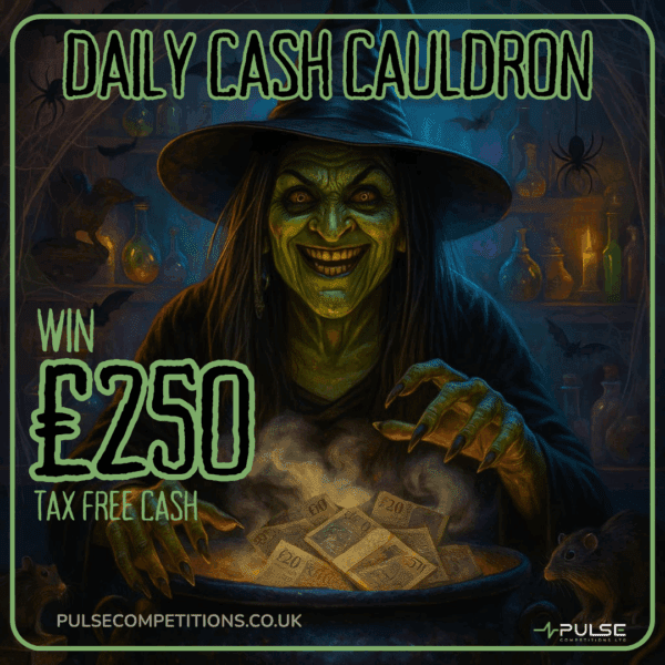 Daily Cash Cauldron- £250 Cash