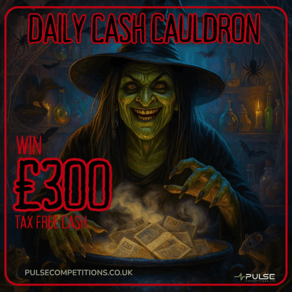 Daily Cash Cauldron- £300 Cash