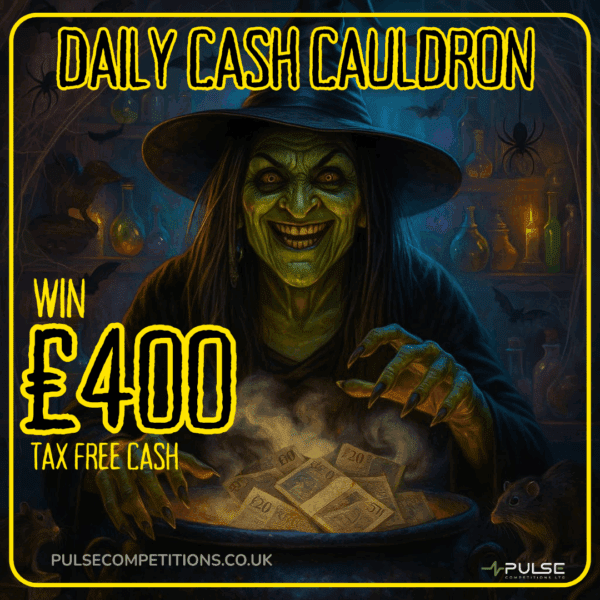 Daily Cash Cauldron- £400 Cash