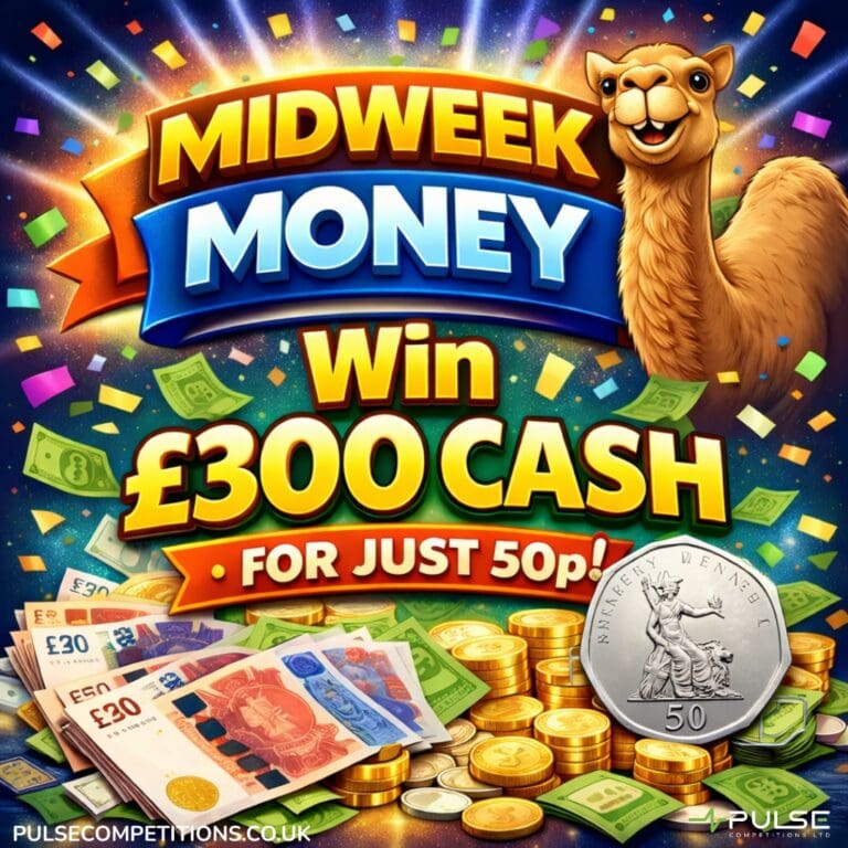 Daily Cash Draw – Win £300 Cash – Pulse Competitions